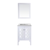 Laviva Mediterraneo, 24, Wht Cabinet & Matte White Stone Surface Countertop 313MKSH-24W-MW